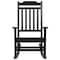 Flash Furniture Winston All-Weather Rocking Chair in Black Faux Wood JJ-C14703-BK-GG - alternate 6